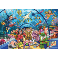 Jumbo Wasgij Puzzle - Akvarium Antics!, 1000 dielikov