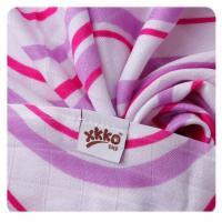 XKKO BMB Bambusová osuška Hearts&amp;Waves  - Lilac Waves, 90x100, (1ks)