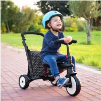 Smart Trike Skladacia detská trojkolka / kočík  7v1 STR™5, čierno-biely
