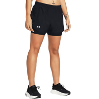 Under Armour Fly By 2v1 Short Dámske fitness oblečenie, čierne, veľ. M