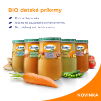 Sunar BIO príkrm ZELENINA, MORČACIE MÄSO, ŠOŠOVICA