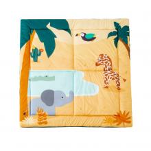 Little Big Friends Obojstranná edukačná patchworková podložka - Džungľa