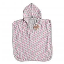 XKKO BMB Scandinavian Cross Bambusové pončo, baby pink, veľ. 1, 1-2roky