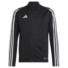 Adidas Tiro 23 TR JR Detská športová mikina so zipsom, čierna, veľ. 128