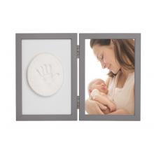 Baby Otisk BabyOtisk Sada pre odtlačok, rámik s hlinou - šedý