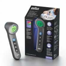 BRAUN BNT400 čelový bezdotykový teplomer s &quot;AGE Precision&quot; systémom, čierny
