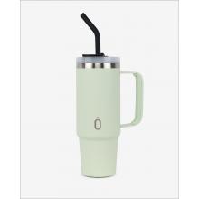 Runbott Latt Termohrnček s rúčkou a slamkou – 800 ml, Melónový