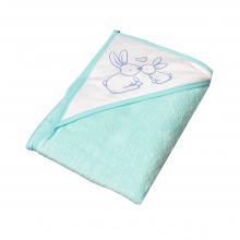 Tega Baby TEGA BABY Detská osuška s kapucňou Zajačik 100x100 - Mint