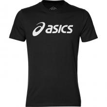 Asics Pánske Tričko s Krátkym Rukávom s Veľkým Logom, čierne veľ. S
