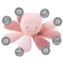 NATTOU Hračka chobotnička edukačná 8 aktivít Lapidou pink
