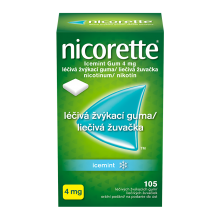 Nicorette® Icemint Gum 4 mg liečivá žuvačka
