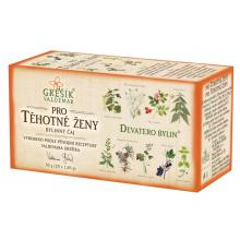Grešík Deväť bylín Pre tehotné ženy porciovaný bylinný čaj 20x1,5 g (30 g)
