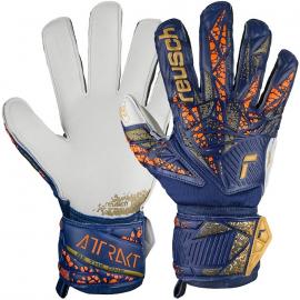 Reusch Attrakt Grip Brankárske rukavice, modro/bielo/oranžovo/zlaté, veľ. 8,5