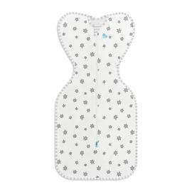 Love To Dream Swaddle UP - veľkosť M - biela, Hviezdy STAGE1 - 0,2 TOG Original