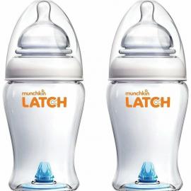 Munchkin MUNCHKIN LATCH,  Set Dojčenských fliaš s antikolikovým ventilom, 240ml, od 0m+, 2ks
