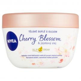 NIVEA Cherry Blossom &amp; Jojoba Oil, Telové suflé olej čerešňový kvet &amp; jojobový olej, 200ml
