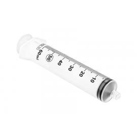 SOL-M Trojdielna striekačka s Luer Lock, škálovaná po 0,01 ml, 50/60 ml, 30 ks