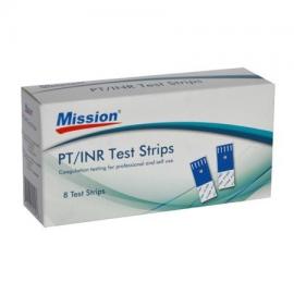 Mission MISSION  INR/PT Prúžky na testovanie zrážanlivosti krvi, 8ks