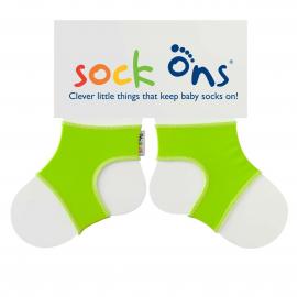 Sock Ons Návleky ne detské ponožky, Bright Lime - Veľkosť 0-6m