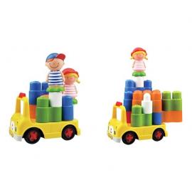 K's Kids Ks Kids Diaľkovo ovládaný školský autobus - sada kociek