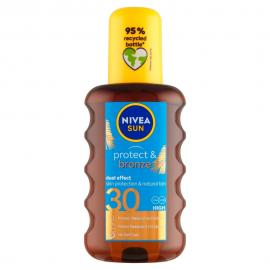 NIVEA Sun Protect &amp; Bronze Olej na opaľovanie v spreji podporujúci zhnednutie OF 30,200 ml