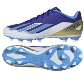 Adidas X CRAZYFAST Club Messi FxG Pánske futbalové kopačky, biela/modrá, veľ. 42 2/3
