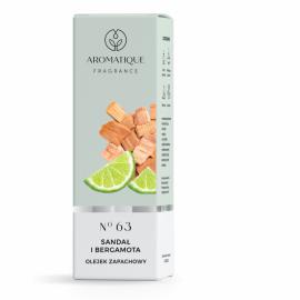 Aromatique Sandal &amp; Bergamot Vonný olej s vôňou Sandalového dreva a Bergamotu, 12ml