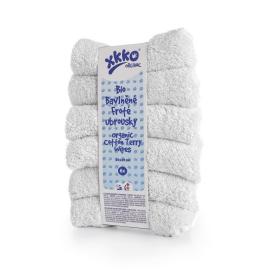 XKKO BIO bavlnené obrúsky Organic, 21x21, biele