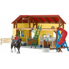 Schleich Stajňa pre kone s príslušenstvom