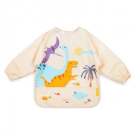 Miniland - Back to school Miniland Podbradník s dlhým rukávom - Jurassic