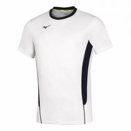 Mizuno Authentic High-Kyu Tee Pánske športové/volejbalové tričko, biele, veľ. XL