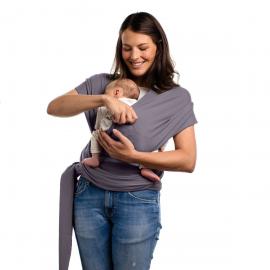 Boba BOBA Wrap Šatka na nosenie detí, tmavošedá