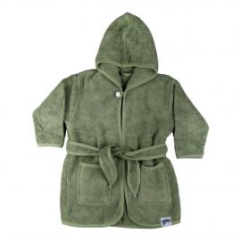 XKKO Organic BIO Bavlnený župan - Granite Green 12-24m