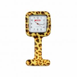 GIMA Nursing, Ošetrovateľské hodinky silikónové, fantasy leopard
