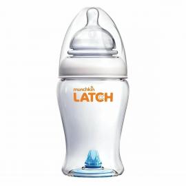 Munchkin MUNCHKIN LATCH,  Dojčenská fľaša s cumlíkom a antikolikovým ventilom, 240ml, od 0m+