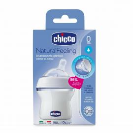 Chicco Natural Feeling detská dojčenská fľaša biela 150ml, od 0m+