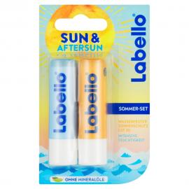 Labello Sun Protect OF 30 + Hydro Care ošetrujúci balzam na pery 2 x 4,8 g