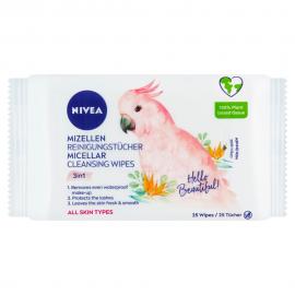 NIVEA Nivea® Micellar Biodegradable Micelárne čistiace pleťové obrúsky 3v1, 25 ks