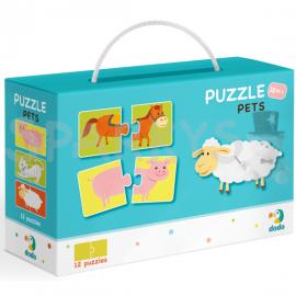 DoDo Puzzle Duo Pets 12x2 dieliky