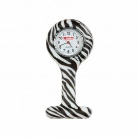 GIMA Nursing, Ošetrovateľské hodinky silikónové, zebra