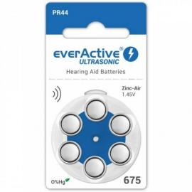 everActive Ultrasonic 1,45 V Náhradné batérie do načúvacích prístrojov, veľkosť 675, 6ks