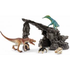 Schleich Dino - set s jaskyňou