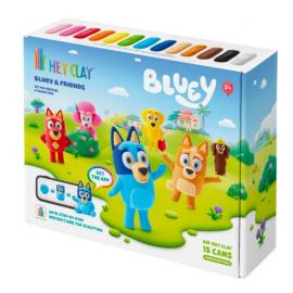 HEY CLAY HEJ CLAY BLuey Set Modelovacia hmota set, Bluey a priatelia