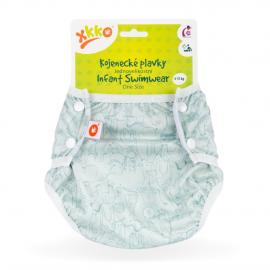 XKKO - Dojčenské plavky, jednoveľkostné, Safari Granite Green