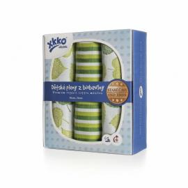 XKKO Organic Bavlnené plienky Staré časy - Lipa, 70x70,  (3ks)