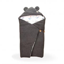 XKKO LUX Zimný zavinovací fusak do autosedačky - Sky Whale