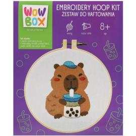 WOW BOX Kreatívna sada Vyšívanie - Kapibara s bublinkovým nápojom