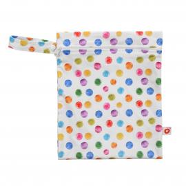 XKKO Nepremokavé vrecko, veľkosť S  - Watercolour Polka Dots