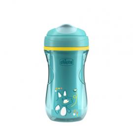CHICCO Hrnček Active termo s tvrdým náustkom teal, 14m+
