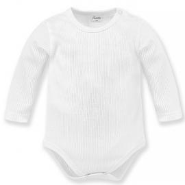 PINOKIO Body vrúbkované dlhý rukáv Lovely Day uni biela veľ. 62